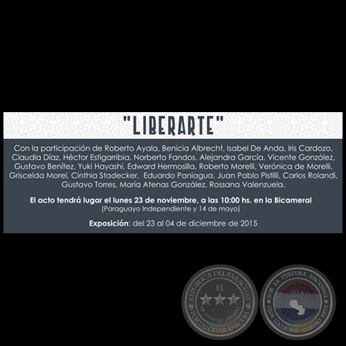 LIBERARTE - Exposición Colectiva - Lunes 23 de Noviembre de 2015